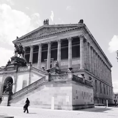 Die Alte Nationalgalerie, ein Wahrzeichen der Berliner Museumsinsel und UNESCO-Weltkulturerbe